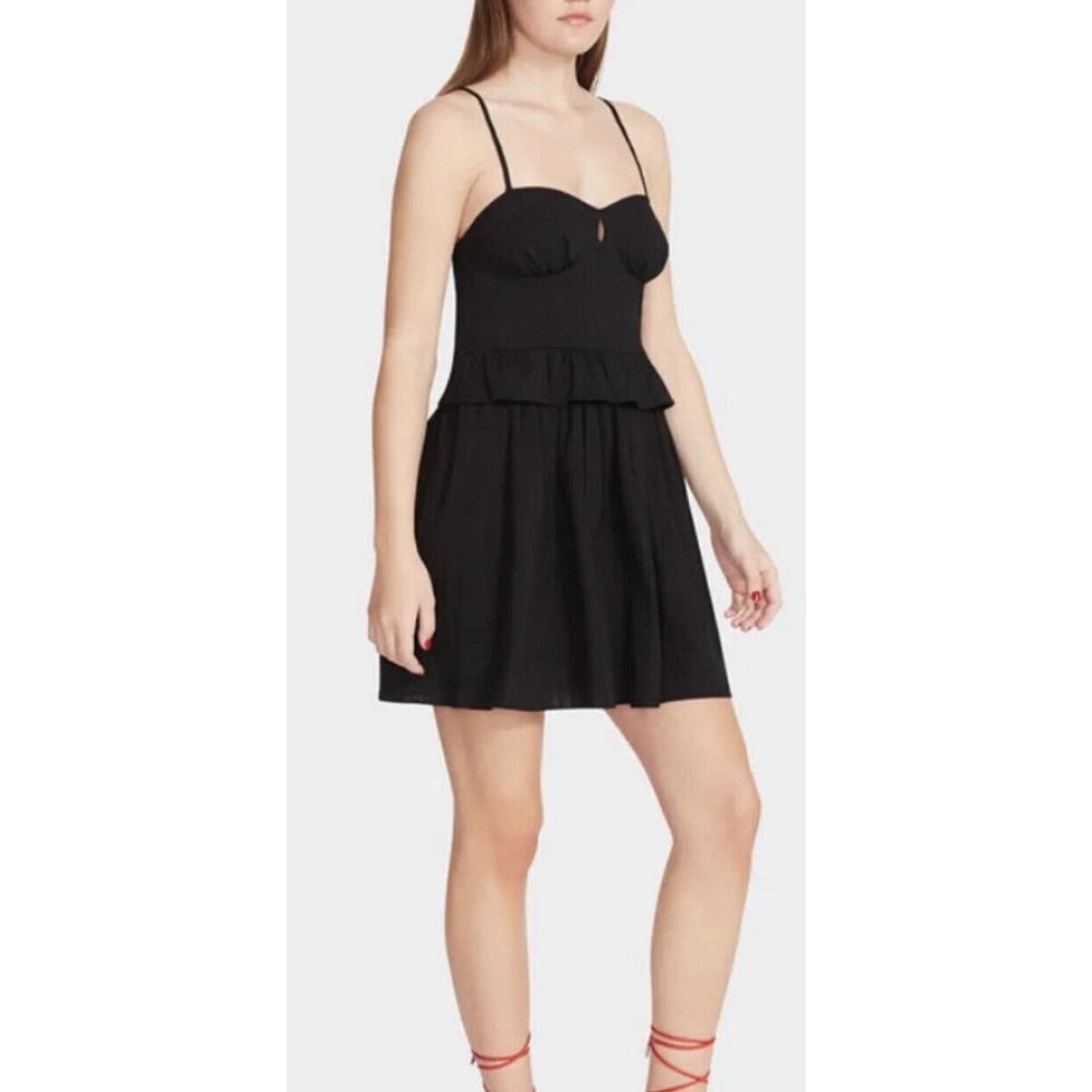 New Betsey Johnson Dress Betsiest Bustier minidress black ~size XS